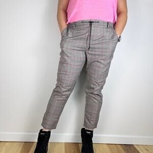 Night Addict Plaid drawstring dress pants XL